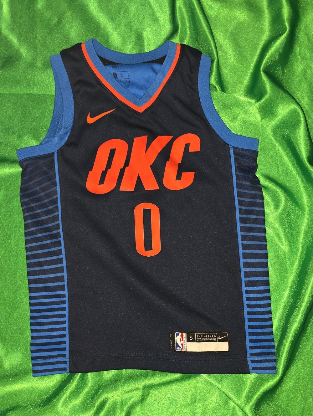 Nike Kids OKC Thunder Jersey Tank - Blue/Orange